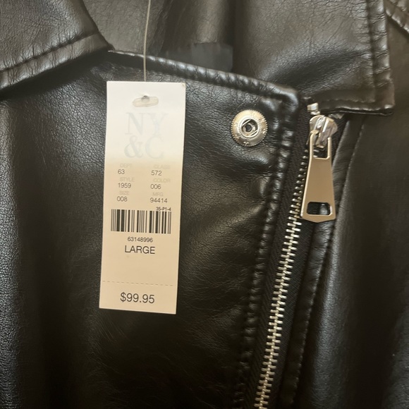 Brand New New York & Company Faux Leather Jacket - Picture 1 of 15